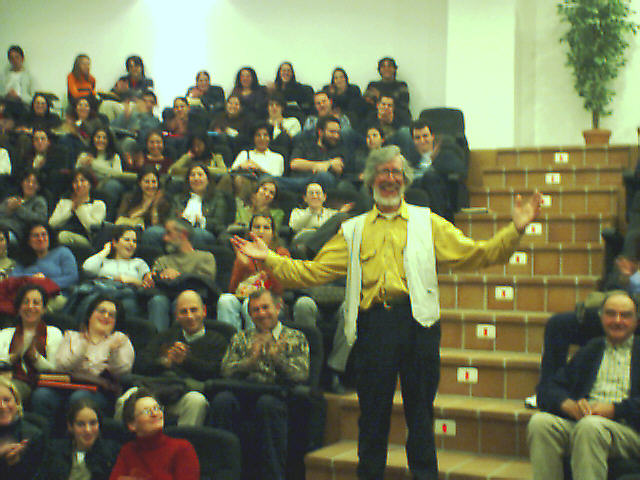 Richard Marsh at Escola Oficial de Idiomas in Orense, Galicia, Spain: March 2003. Photo by Iain Colquhoun.