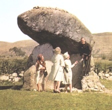 Proleek Dolmen on an old postcard